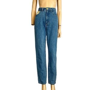 90s Vintage Cache Mom Jeans High Rise Straight Tapered Leg